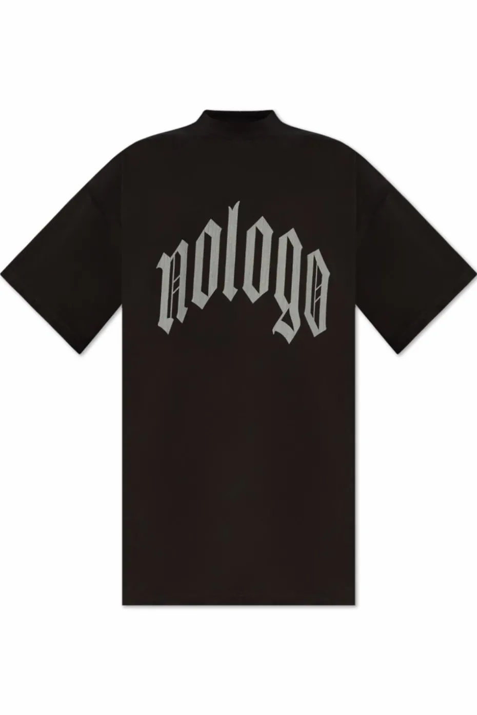 Balenciaga CZARNY T-shirt z nadukiem