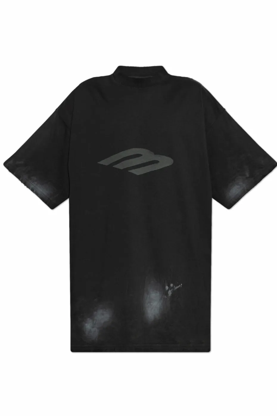 Balenciaga CZARNY T-shirt z logo
