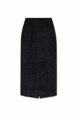 Balenciaga CZARNY Tweedowa spódnica