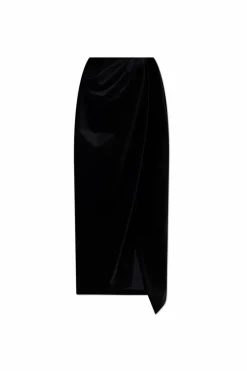 Balenciaga CZARNY Welurowa spódnica