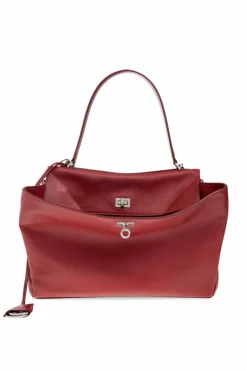 Balenciaga CZERWONY Torba do ręki `Rode Medium`