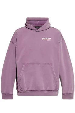 Balenciaga FIOLETOWY Bluza z logo