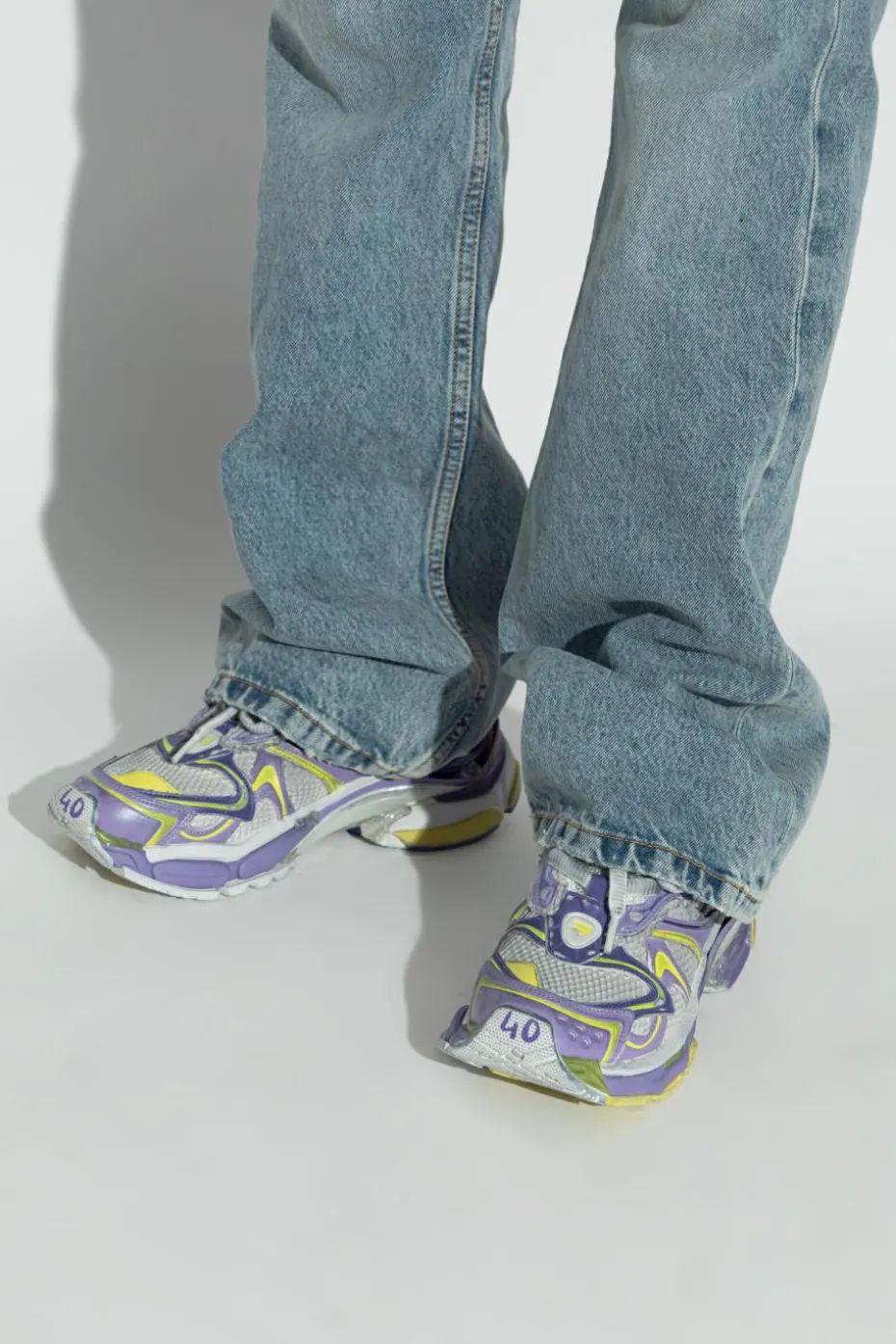 Balenciaga FIOLETOWY Buty sportowe za kostkę `Runner 2.0`