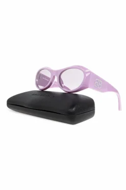 Balenciaga FIOLETOWY Okulary przeciwsłoneczne