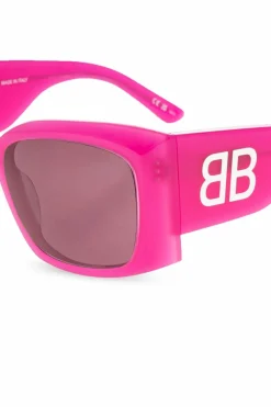Balenciaga FIOLETOWY Okulary przeciwsłoneczne