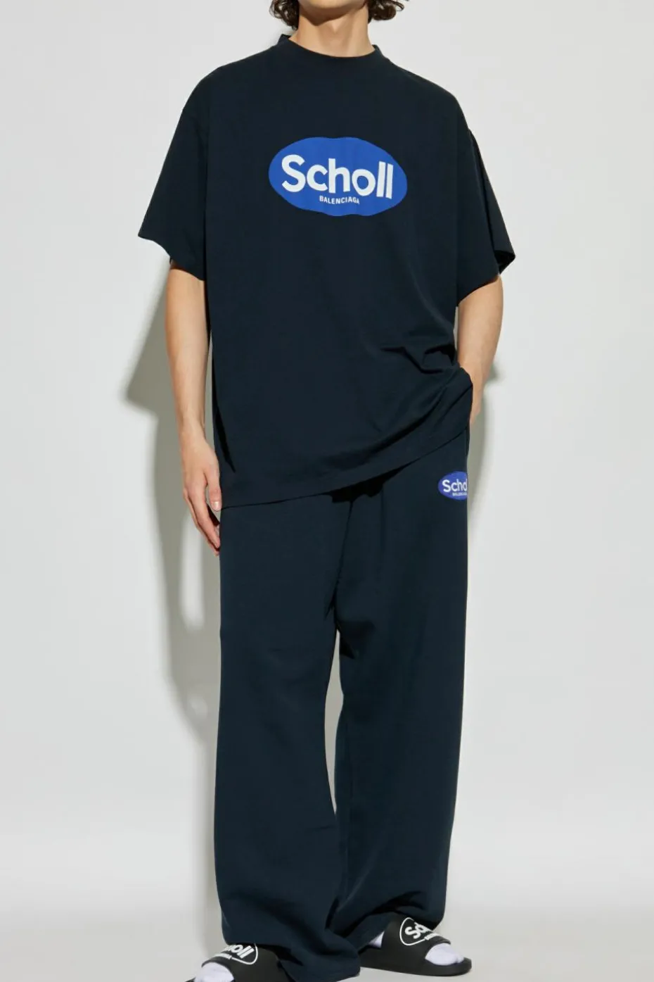 Balenciaga GRANATOWY Balenciaga x Scholl
