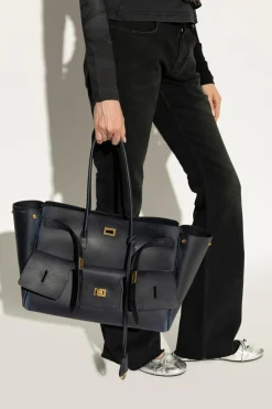 Balenciaga GRANATOWY Torba na ramię `Bel Air Medium`