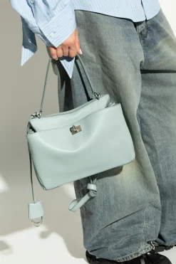 Balenciaga jasnoniebieski Torba do ręki `Rodeo Small`