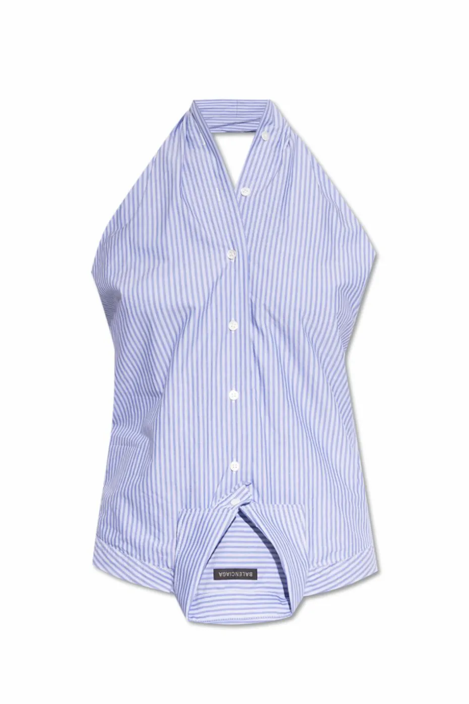 Balenciaga jasnoniebieski Top koszulowy
