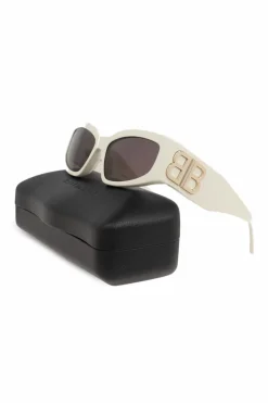 Balenciaga kremowy Okulary przeciwsłoneczne `Bossy Cat`