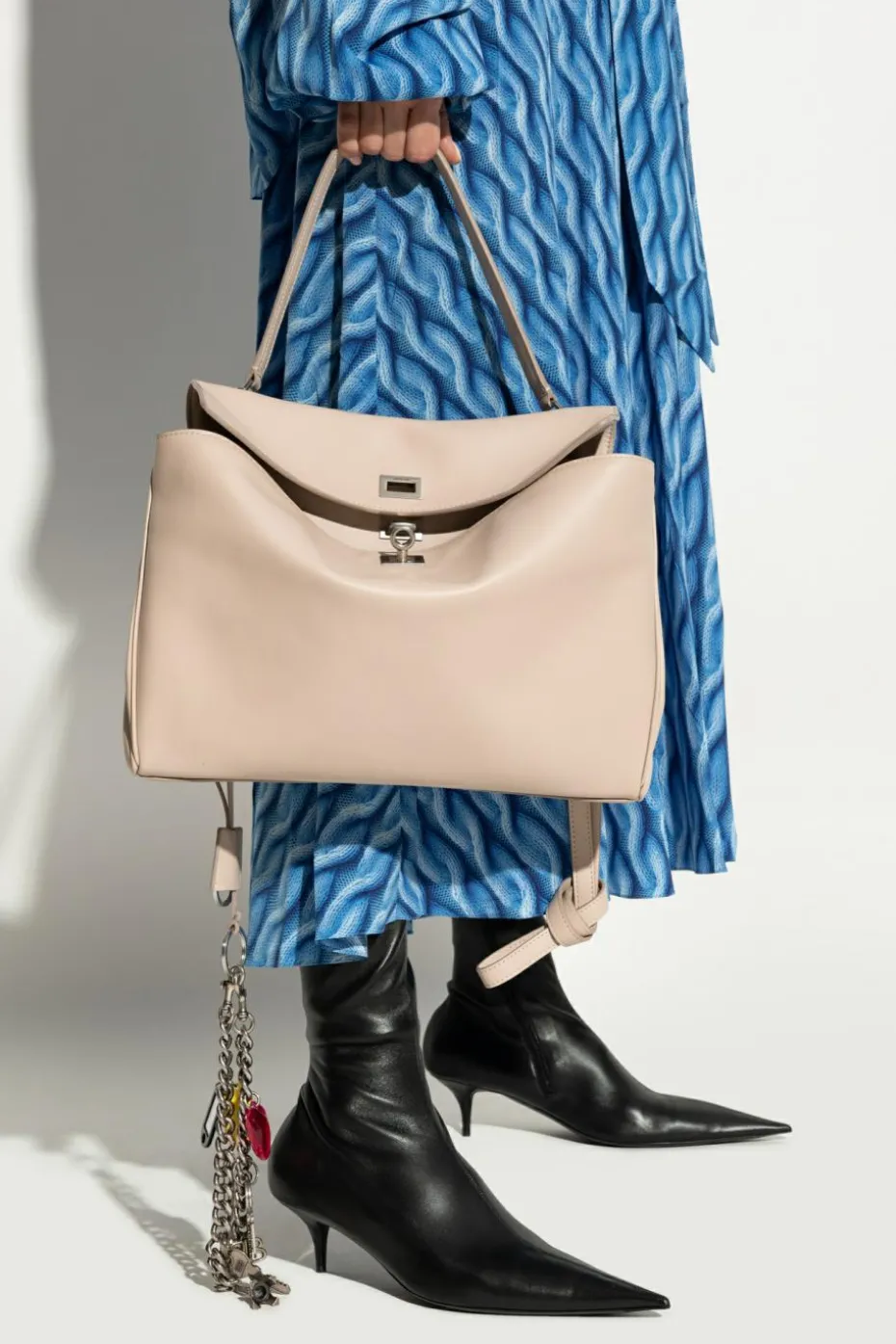 Balenciaga kremowy Torba `Rodeo Medium`