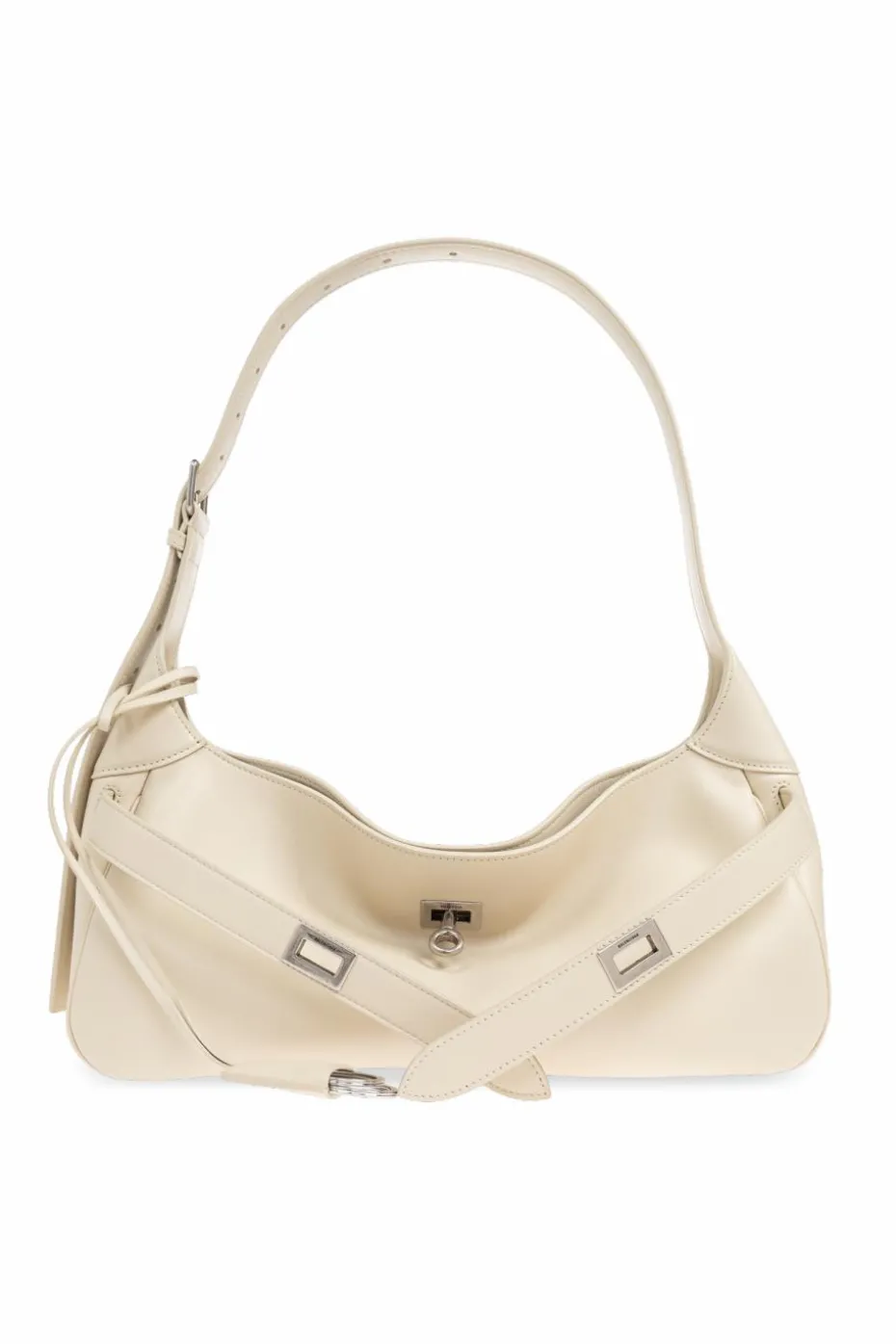 Balenciaga kremowy Torba na ramię `Bel Air Small`
