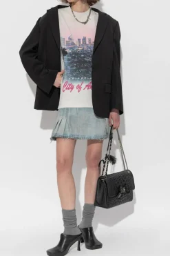 Balenciaga MULTIKOLOR Sukienka z łączonych materiałów