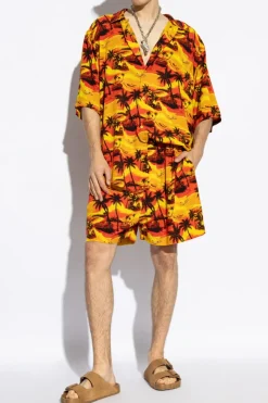 Balenciaga MULTIKOLOR Szorty z nadrukiem
