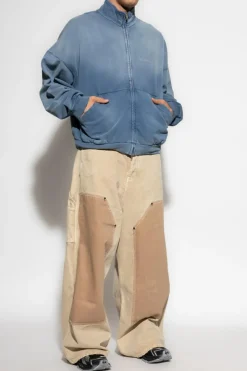 Balenciaga NIEBIESKI Bluza ze stójką