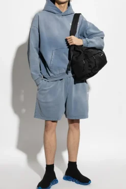 Balenciaga NIEBIESKI Bluza z kapturem