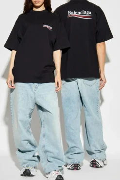 Balenciaga NIEBIESKI Jeansy z szerokimi nogawkami