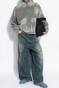Balenciaga NIEBIESKI Jeansy z szerokimi nogawkami