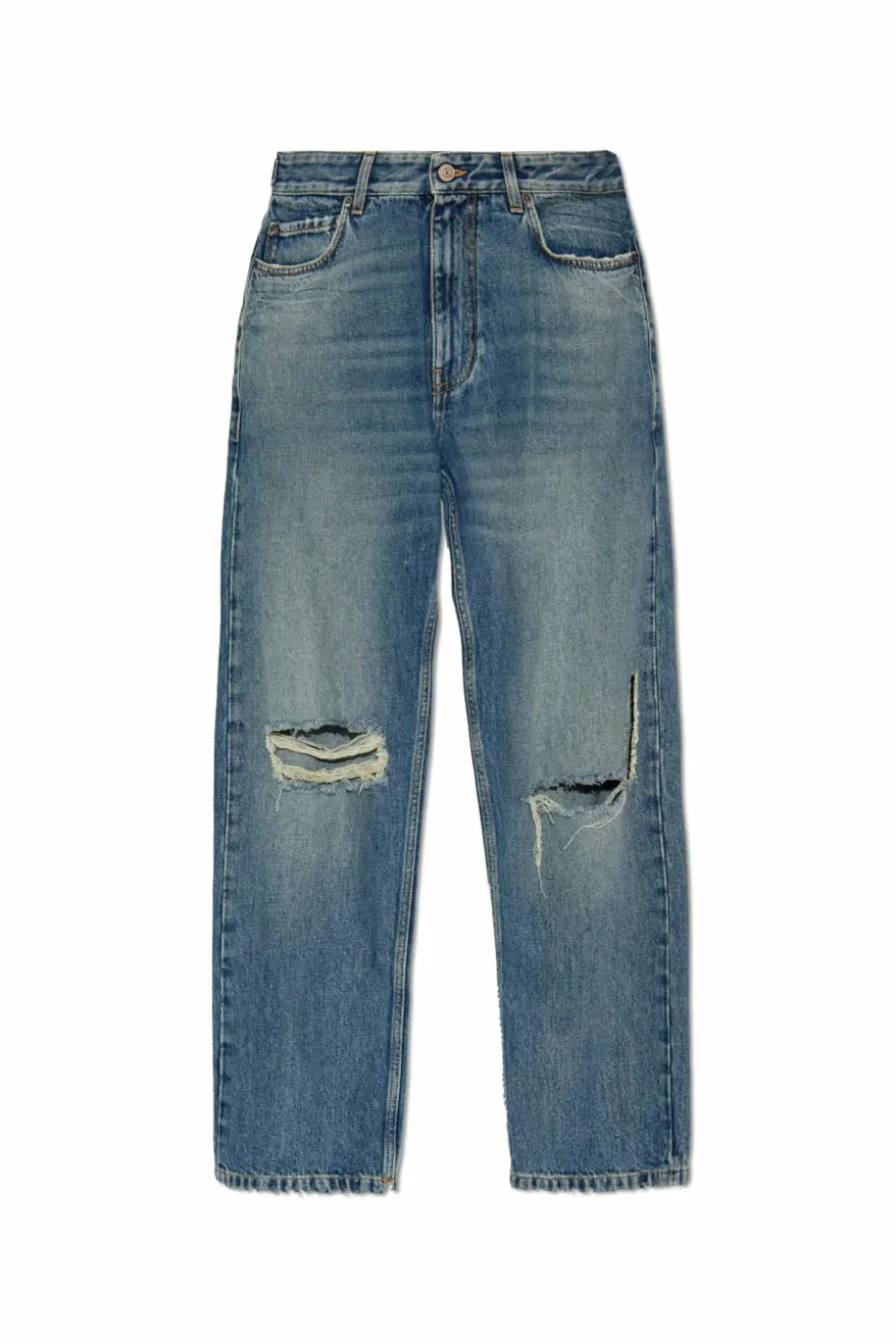 Balenciaga NIEBIESKI Jeansy z efektem `vintage`
