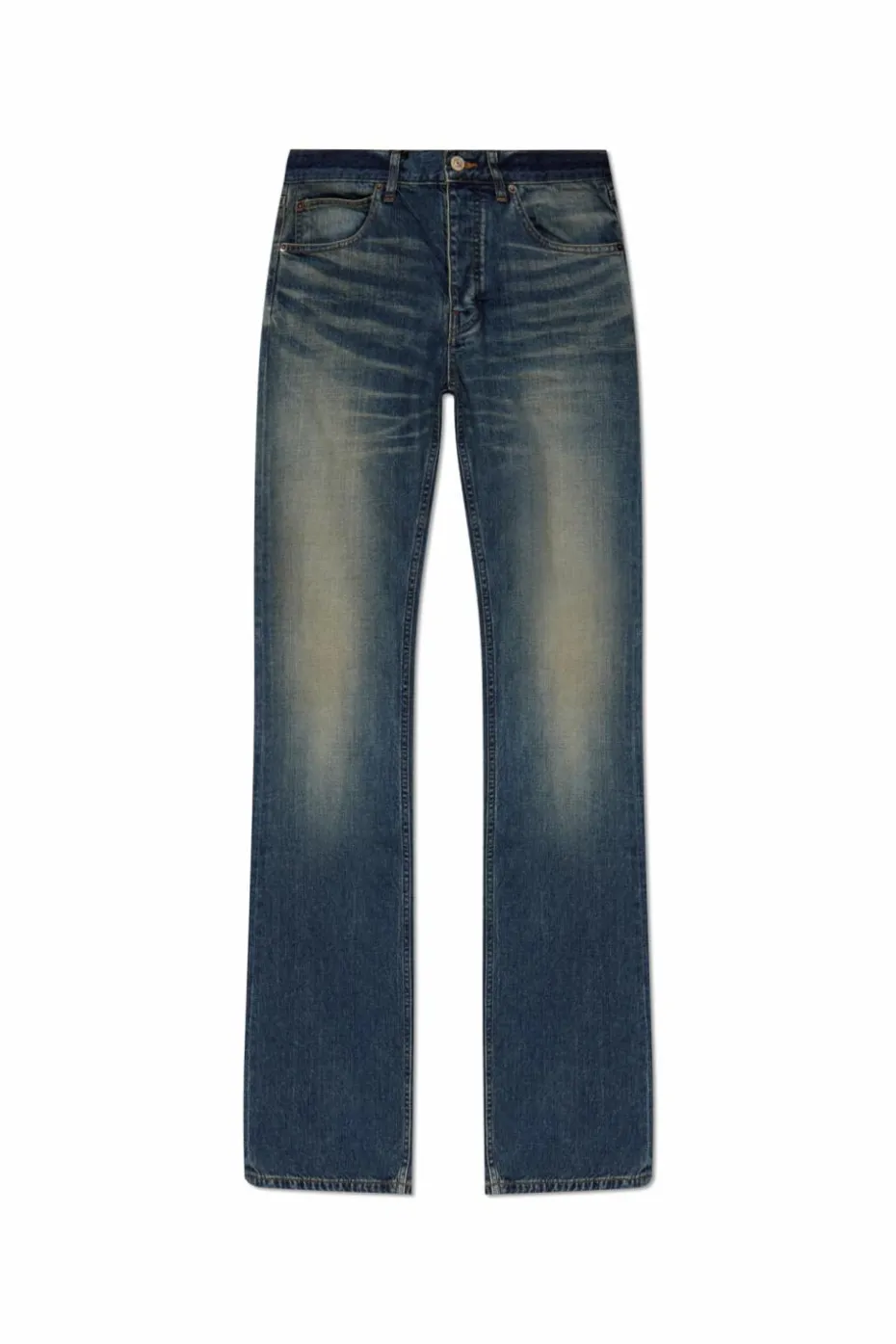Balenciaga NIEBIESKI Jeansy z efektem `vintage`