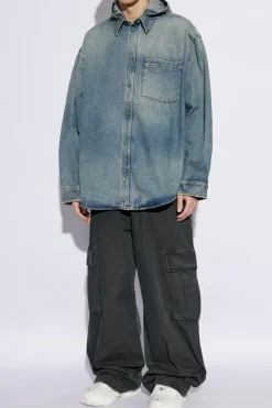 Balenciaga NIEBIESKI Koszula jeansowa