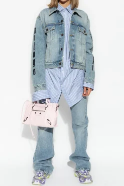 Balenciaga NIEBIESKI Kurtka jeansowa