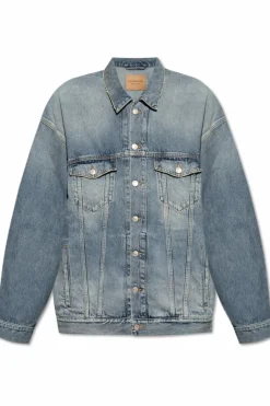 Balenciaga NIEBIESKI Kurtka jeansowa