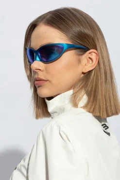 Balenciaga NIEBIESKI Okulary przeciwsłoneczne