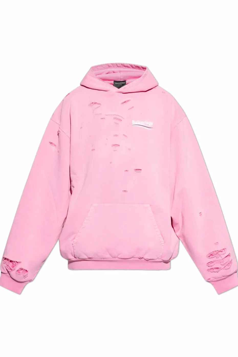 Balenciaga RÓŻOWY Bluza z kapturem