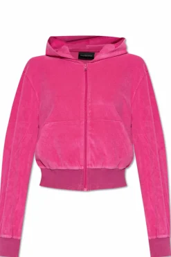 Balenciaga RÓŻOWY Bluza z kapturem