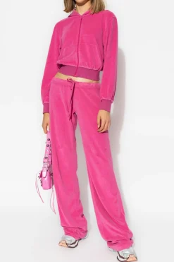Balenciaga RÓŻOWY Bluza z kapturem