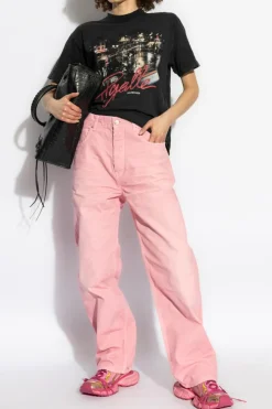 Balenciaga RÓŻOWY Jeansy z kieszeniami