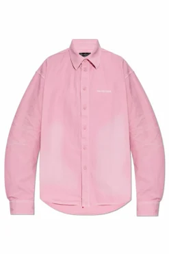 Balenciaga RÓŻOWY Koszula z logo