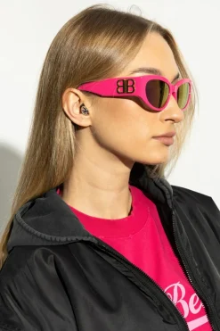 Balenciaga RÓŻOWY Okulary przeciwsłoneczne