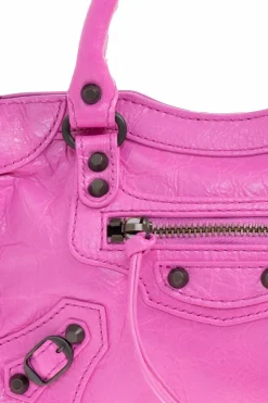 Balenciaga RÓŻOWY Torbado ręki `Le City Bag`