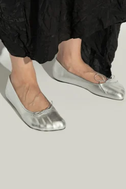 Balenciaga SREBRNY Baleriny ‘Anatomic’