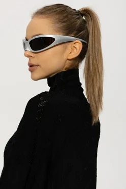 Balenciaga SREBRNY Okulary przeciwsłoneczne ‘Skin Cat’