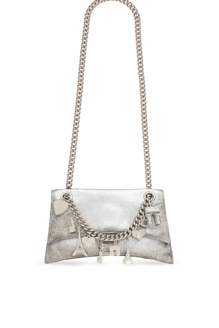 Balenciaga SREBRNY Torba na ramię `Crush`