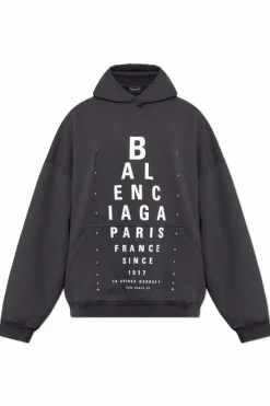 Balenciaga SZARY Bluza z nadrukiem