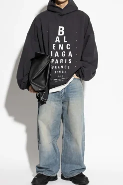 Balenciaga SZARY Bluza z nadrukiem