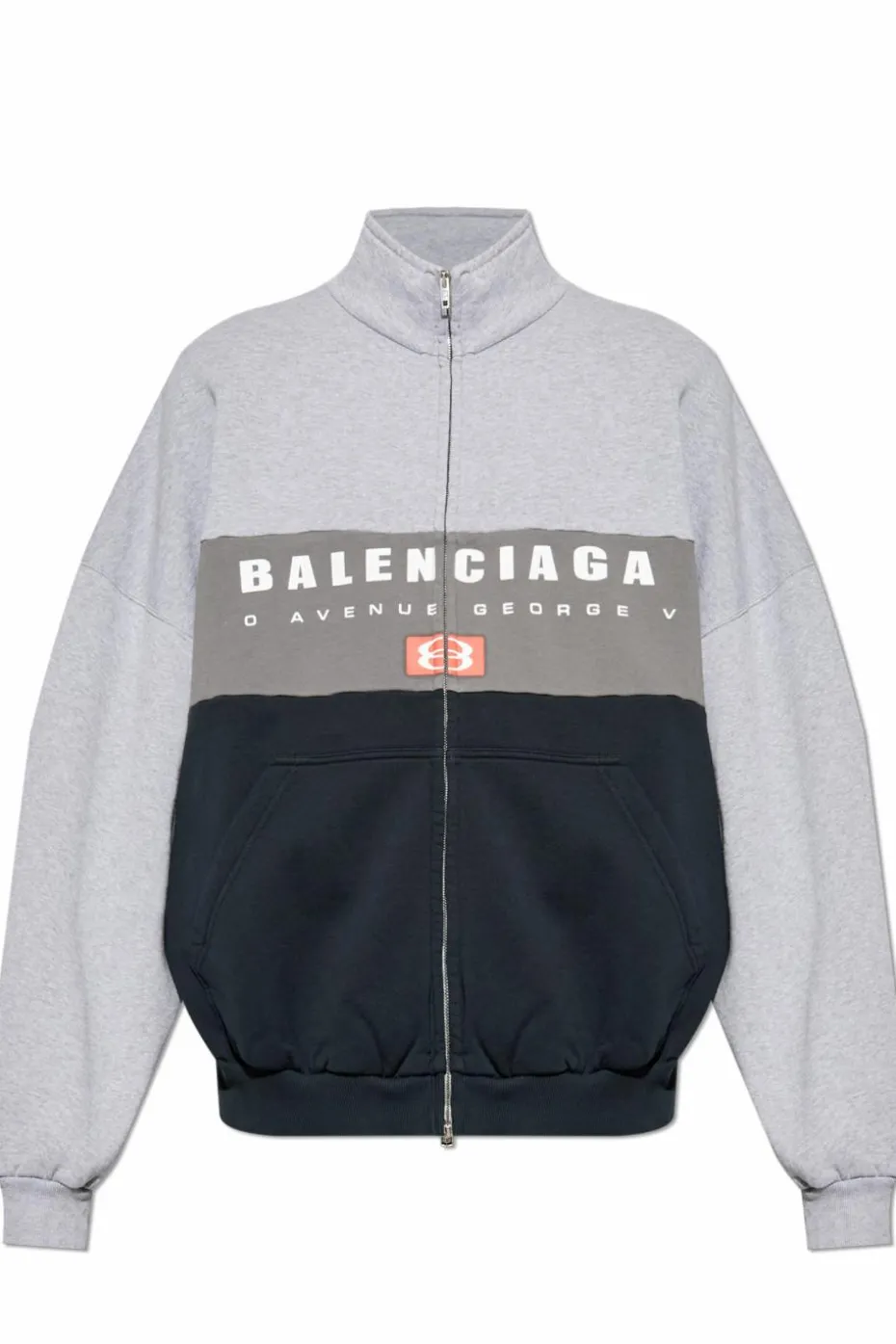 Balenciaga SZARY Bluza z nadrukowanym logo