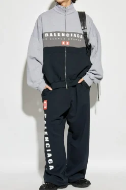 Balenciaga SZARY Bluza z nadrukowanym logo