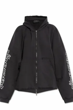 Balenciaga SZARY Bluza z efektem `vintage