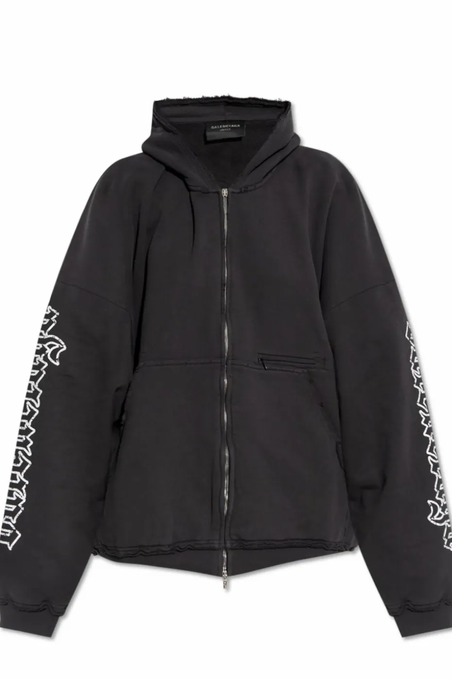 Balenciaga SZARY Bluza z efektem `vintage
