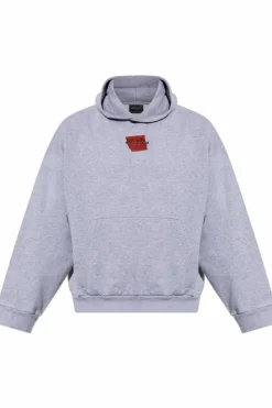 Balenciaga SZARY Bluza z kapturem