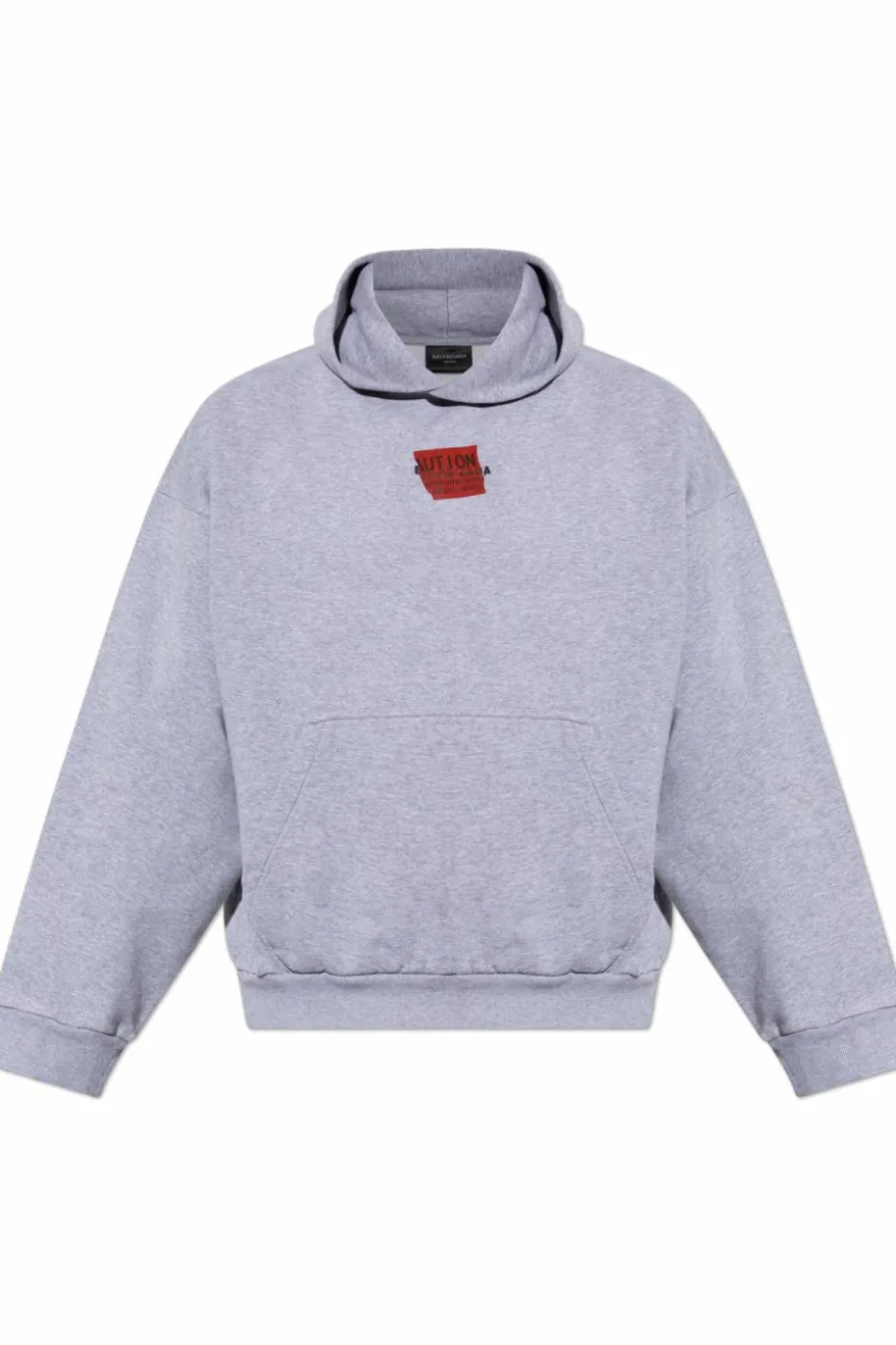 Balenciaga SZARY Bluza z kapturem