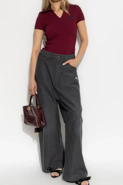 Balenciaga SZARY Jeansy z szerokimi nogawkami