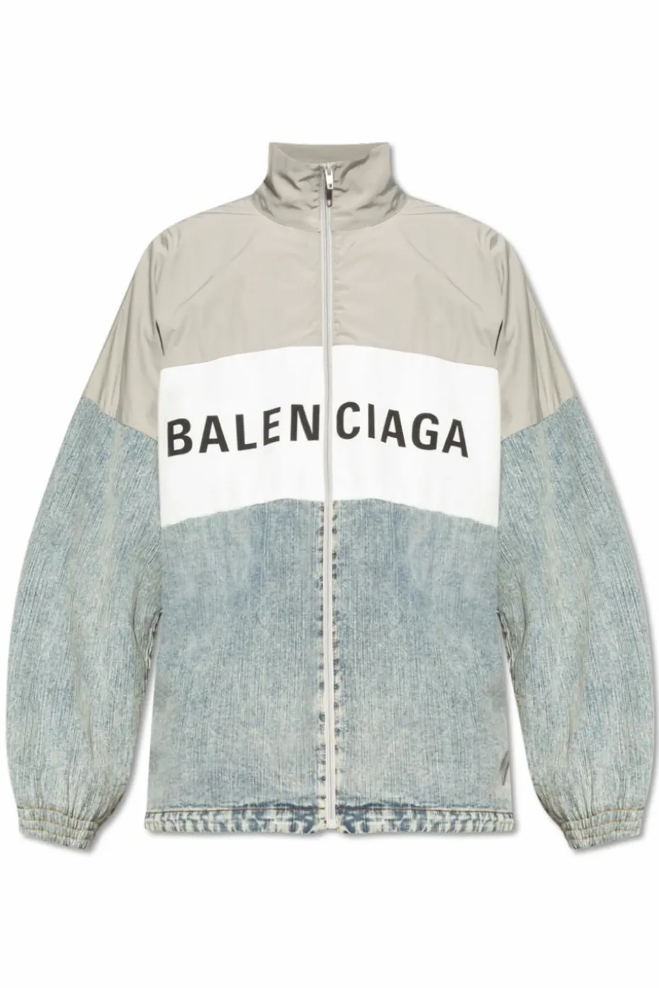 Balenciaga SZARY Kurtka z logo
