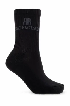Balenciaga SZARY Skarpety z logo