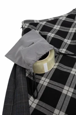 Balenciaga SZARY Spódnica w kratę